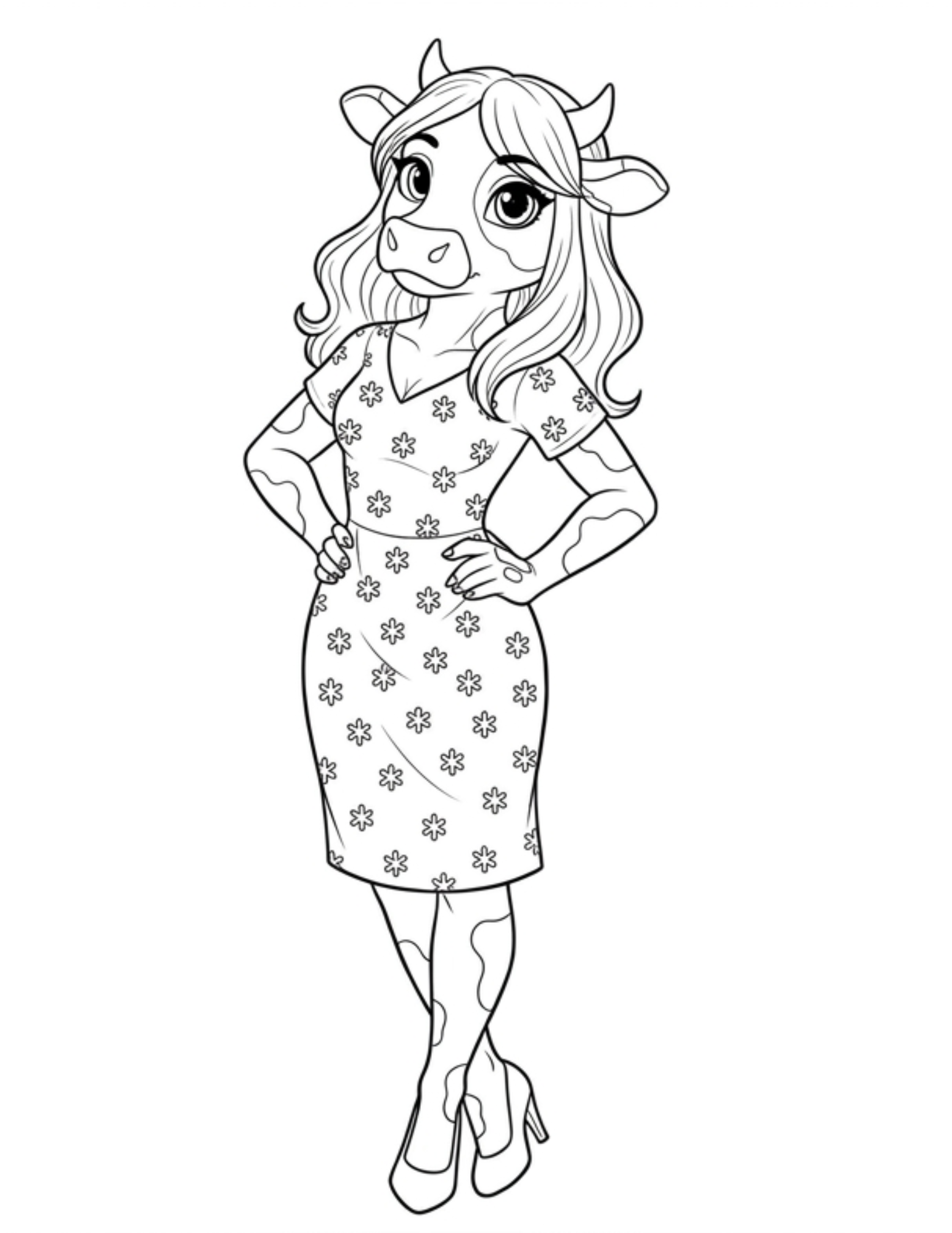 DIGITAL Welcome to Moo Village Coloring Book