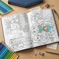Festival Moo Village Coloring Book